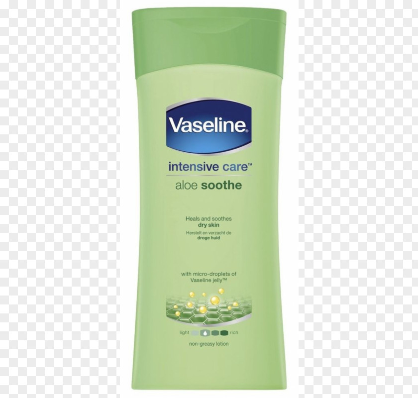 Vaseline Intensive Care Aloe Soothe Lotion Essential Healing Advanced Repair PNG