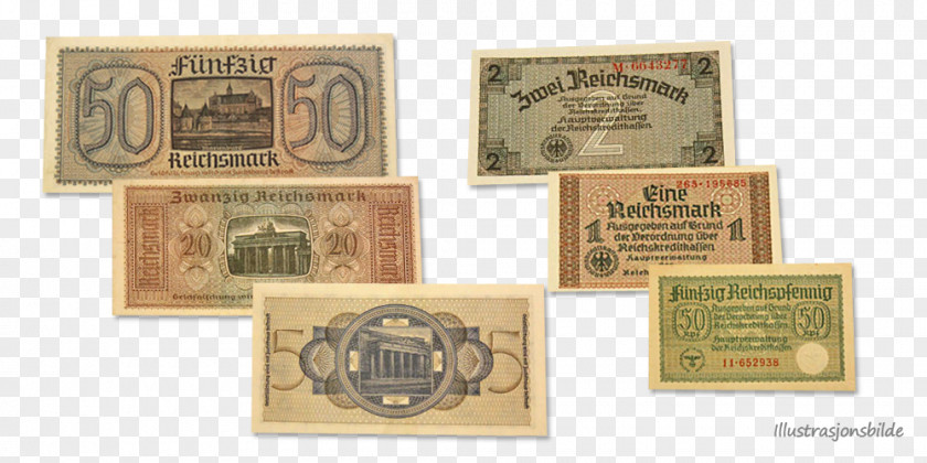 Banknote Cash Money Reichsmark PNG