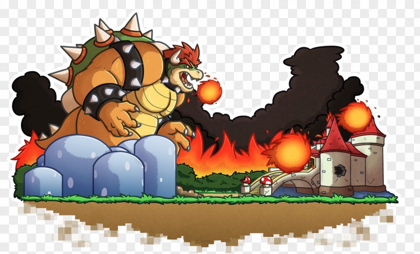 Bowser T-shirt Art Sticker Character PNG