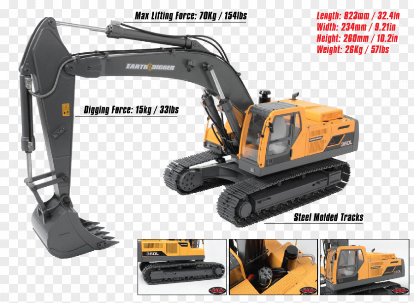Excavator Hydraulics Heavy Machinery Hydraulic Architectural Engineering PNG