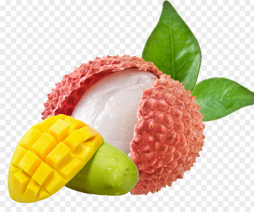 Lychee And Mango China Tropical Fruit Food PNG