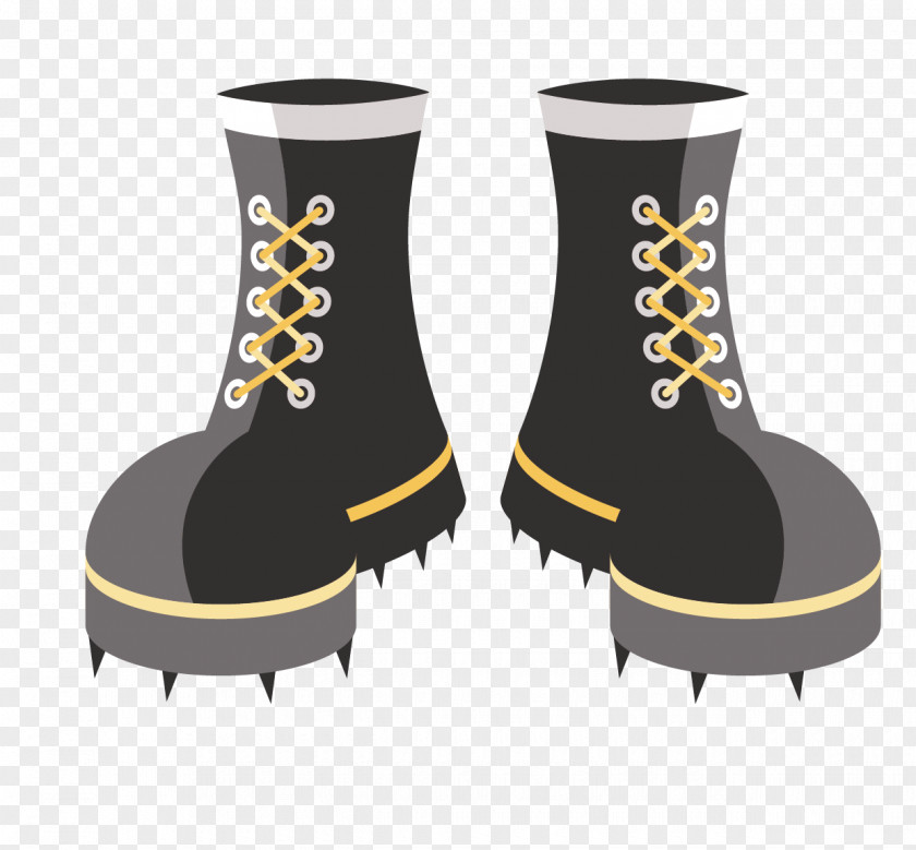 Martin Boots Hand-drawn Cartoon Vector Material Boot Shoe Drawing PNG