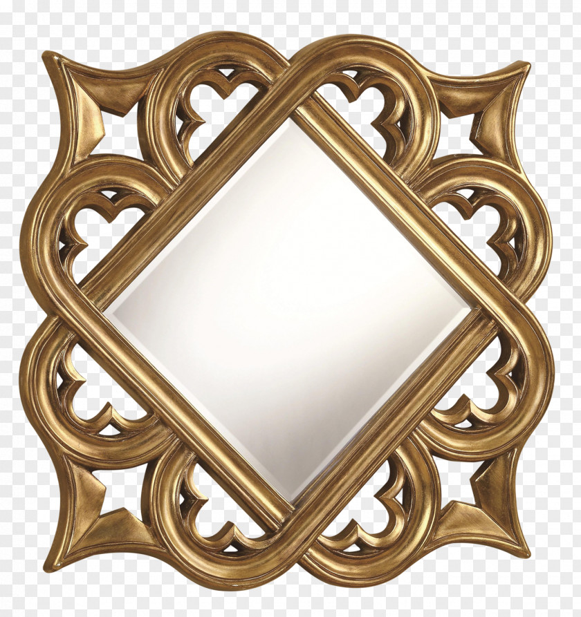 Mirror Picture Frames Decorative Arts Gold Wall PNG