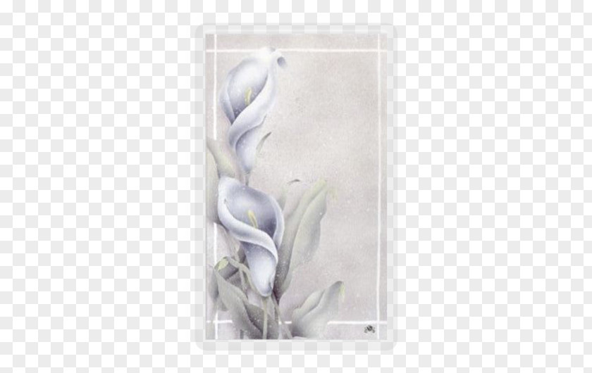 Calla Lily Memorial Print Top Holy Card Prayer PNG