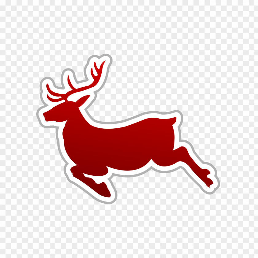 Christmas Deer Santa Clauss Reindeer PNG