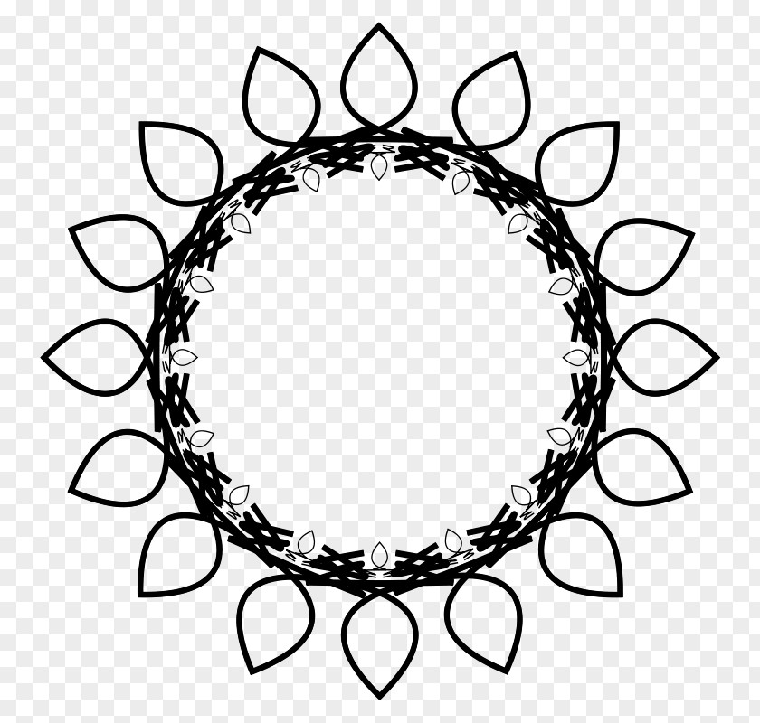 Rosette Vector Drawing Clip Art PNG