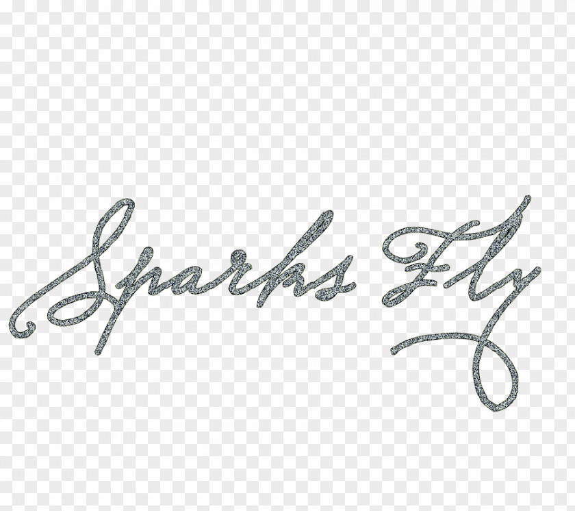 Sparks Fly Text Logo PNG