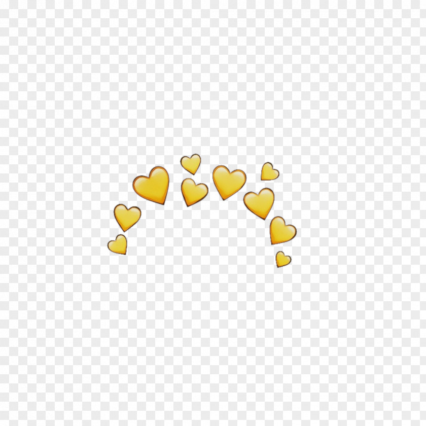 Logo Yellow Heart Emoji Background PNG