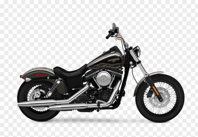 Motorcycle Harley-Davidson Super Glide Bobber Street PNG
