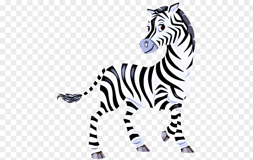 Snout Head Zebra Animal Figure Terrestrial Wildlife Line Art PNG