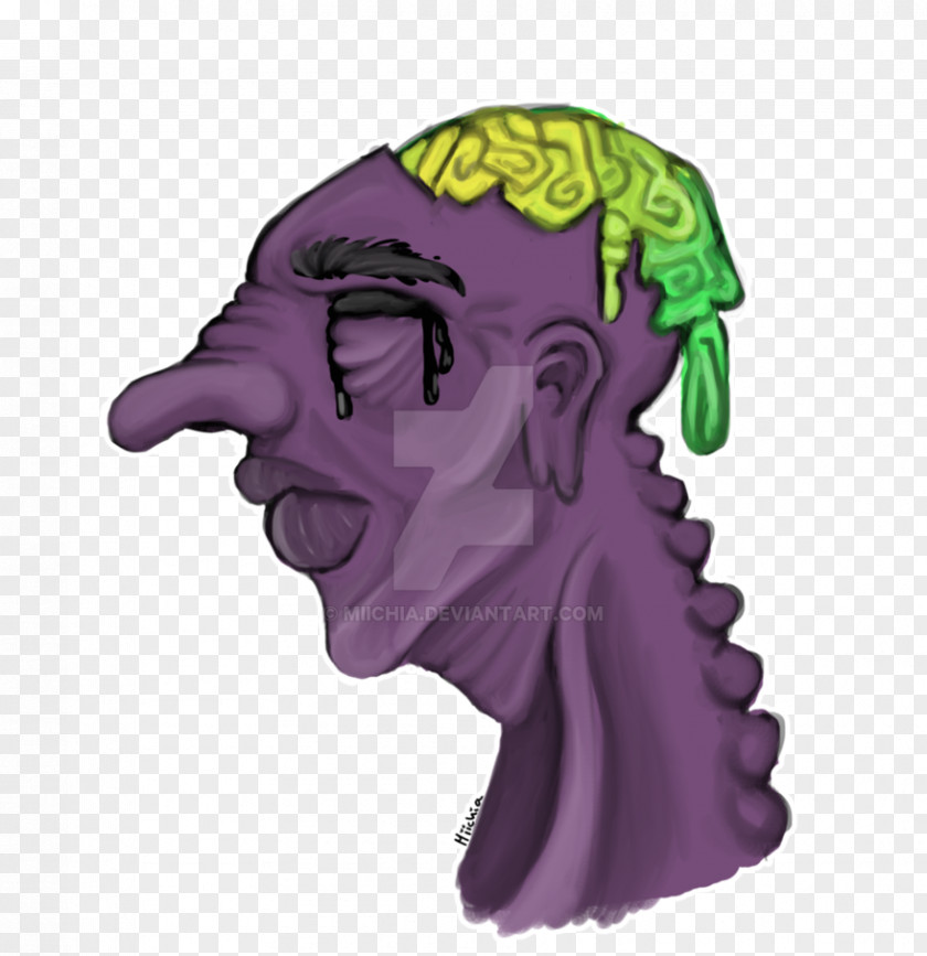 Depression Cartoon Human Behavior Green Organism PNG