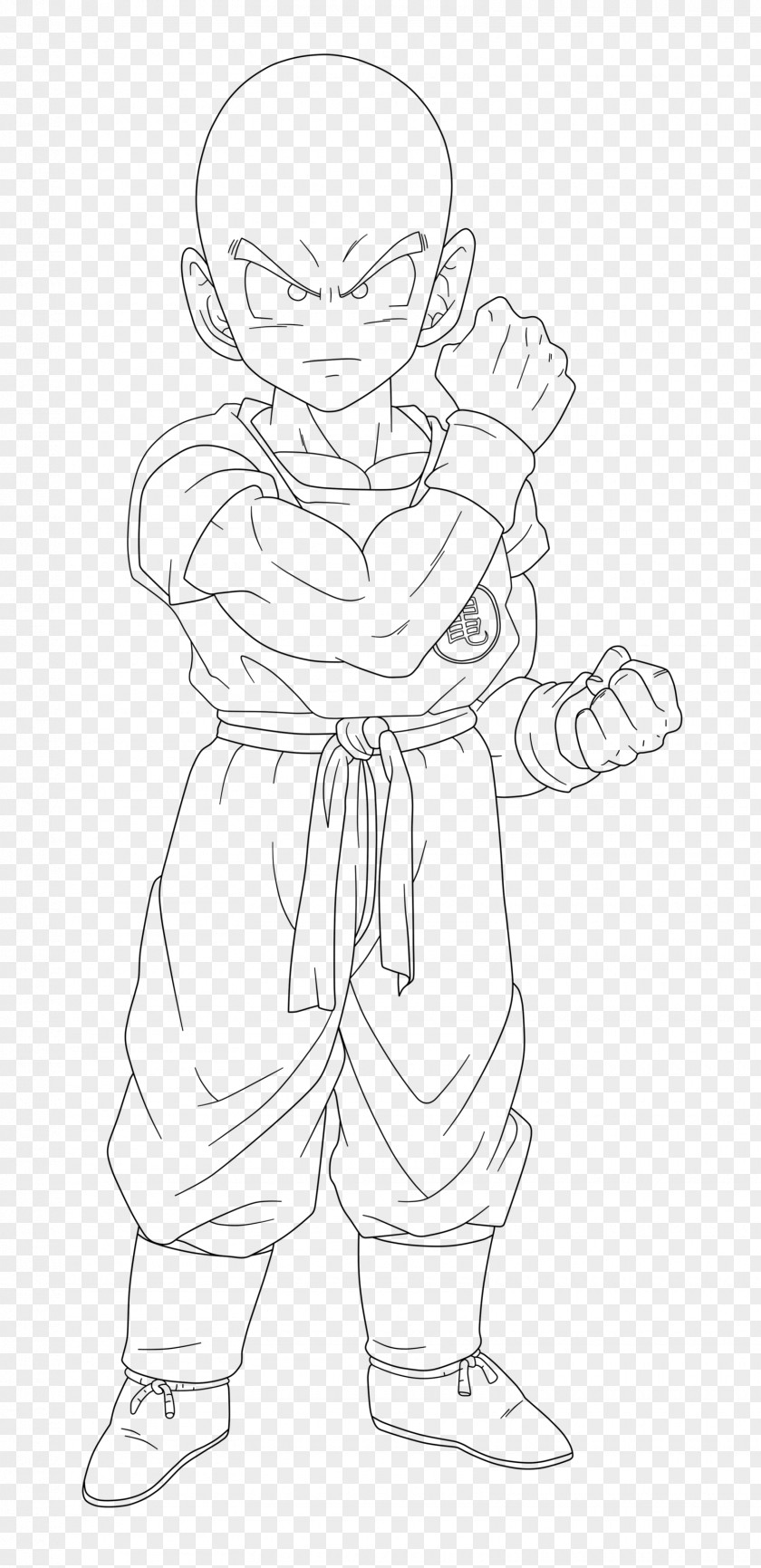 Krillin Homo Sapiens Line Art Human Behavior Finger Sketch PNG