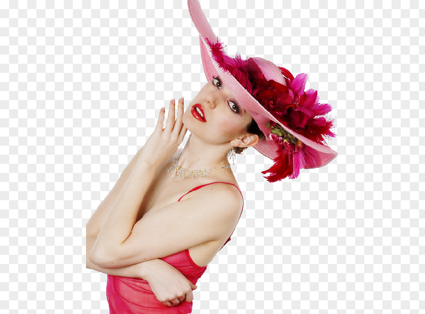 Woman Hat Painting PNG