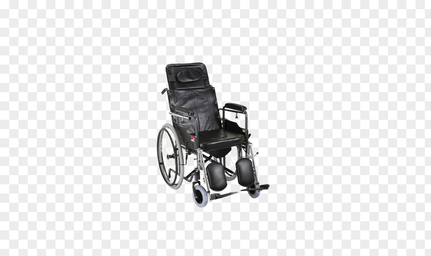 Black Folding Wheelchair Motorized Disability Old Age Mobility Aid PNG