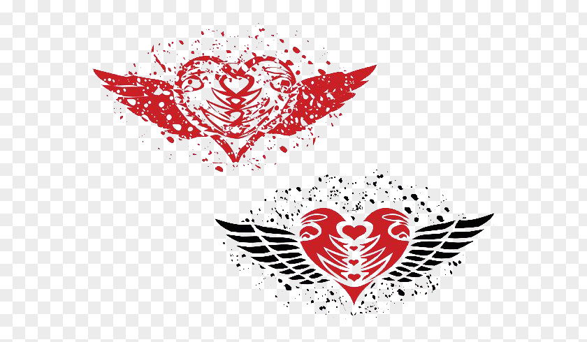Fly Love Heart Valentines Day Clip Art PNG