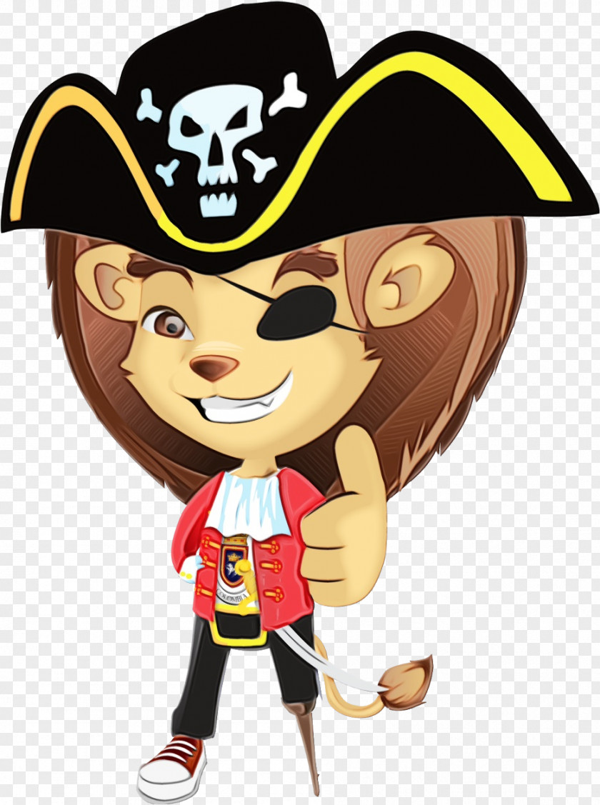 Mascot Style Cowboy Hat PNG