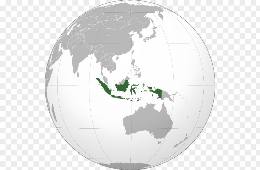 World Map Indonesia Globe PNG