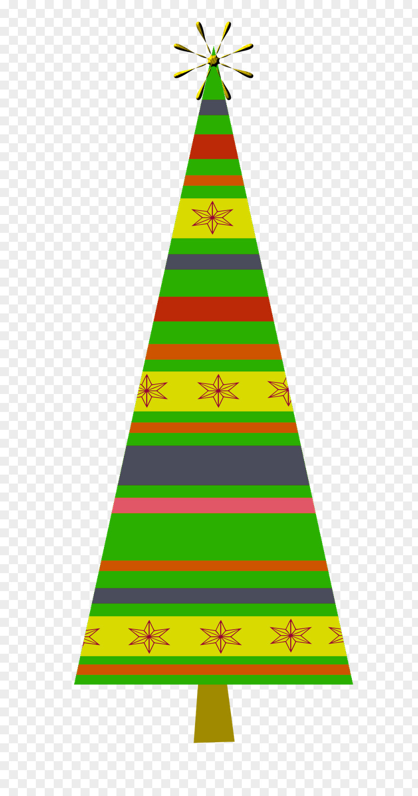 Christmas Tree Ornament Triangle Line PNG