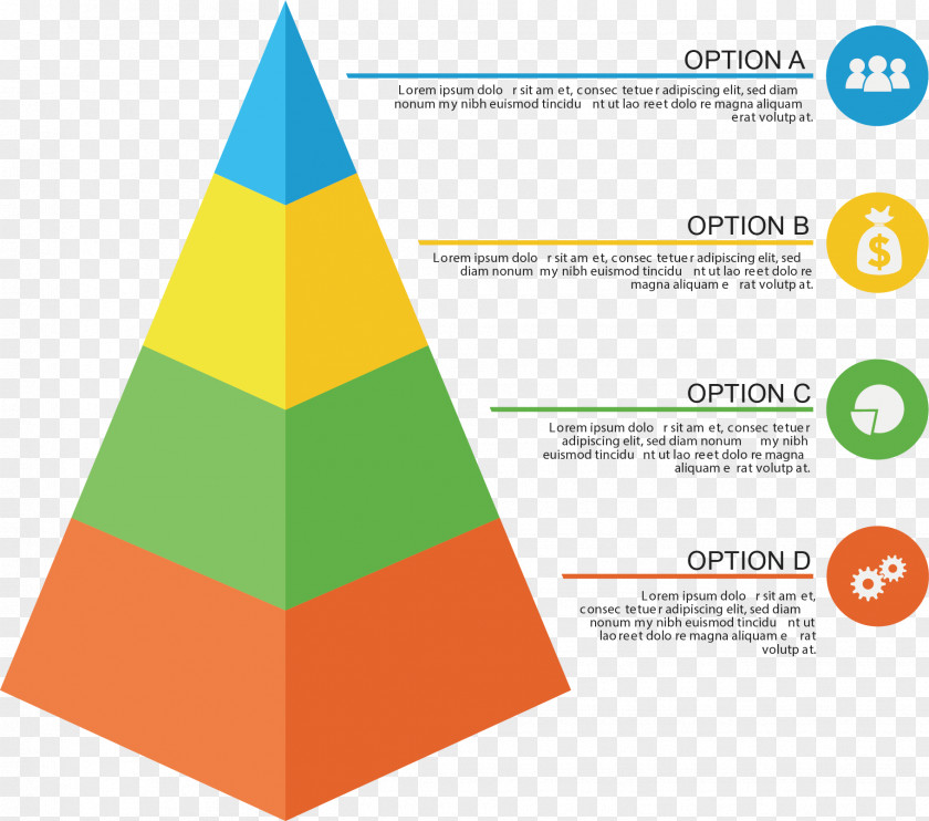 Color Pyramid Euclidean Vector Geometry PNG
