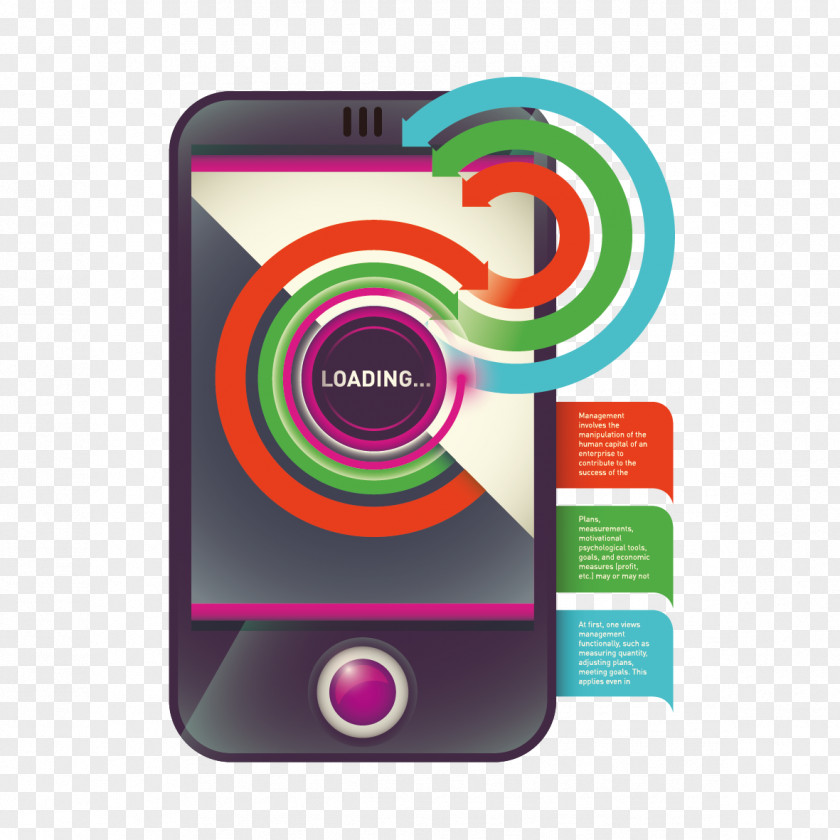 Creative Design Mobile Phone Infographic Download Icon PNG