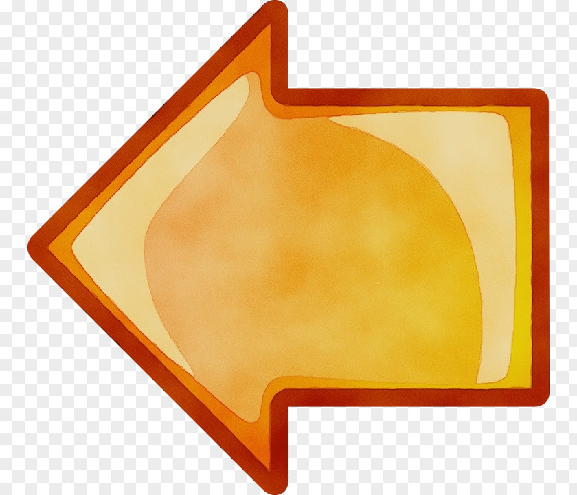 Sign Orange Arrow PNG