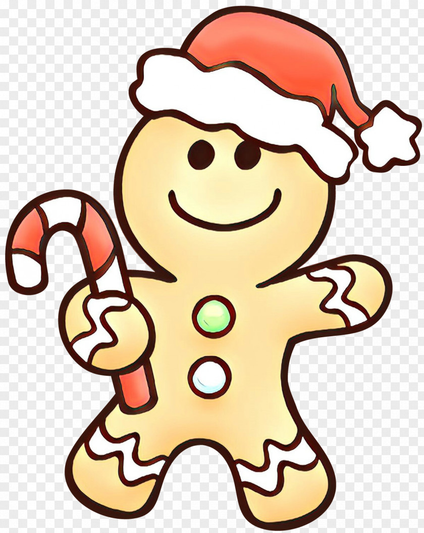 Christmas Pleased Gingerbread Man PNG