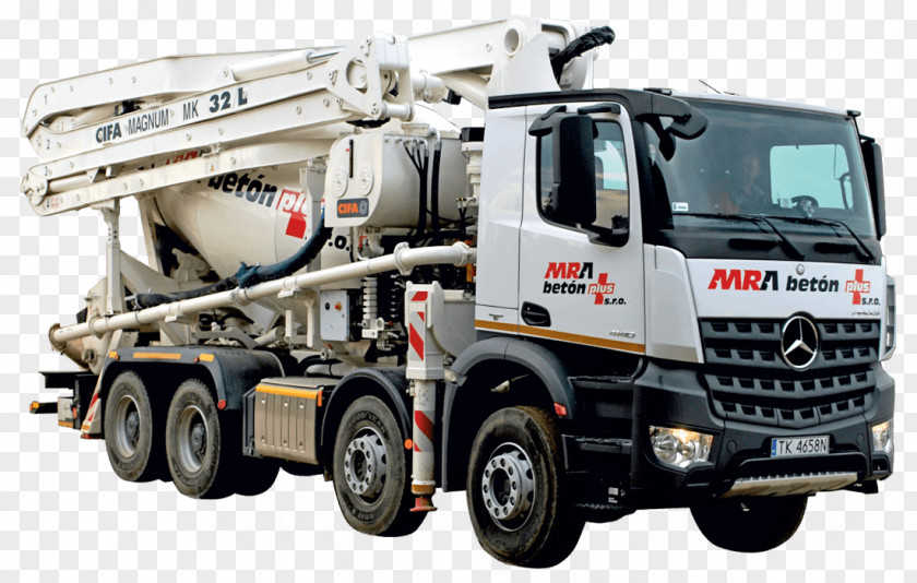 Mercedes Benz Mercedes-Benz Pump Concrete Commercial Vehicle PNG