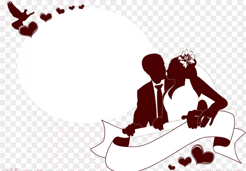 Sketch Invitations Bride And Groom Wedding Invitation Newlywed PNG