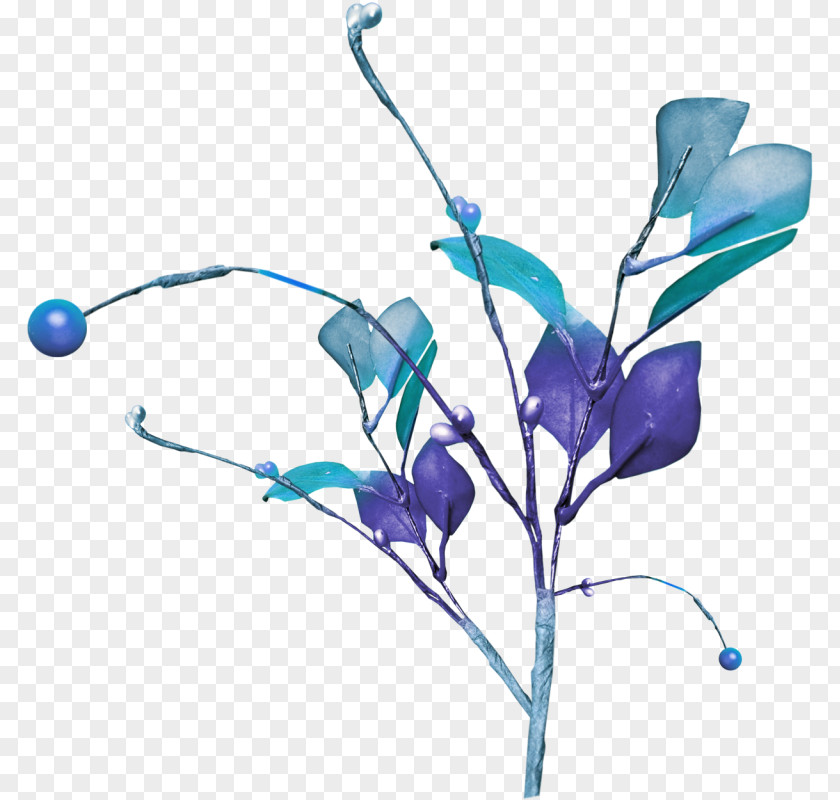 Color Tree Blue PNG