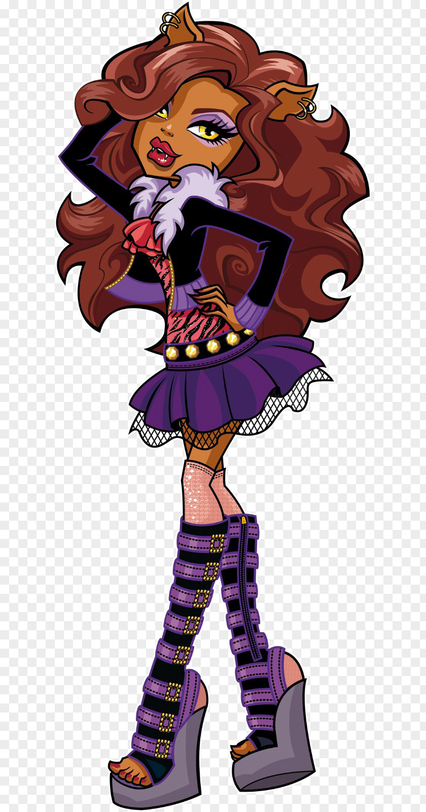 Doll Gray Wolf Monster High Original Gouls CollectionClawdeen Cleo DeNile PNG