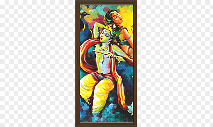 Lord Krishna Radha Hinduism Painting PNG
