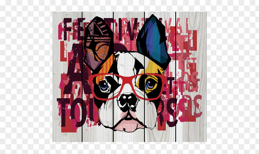 Painting French Bulldog Vector Graphics Image Illustration PNG