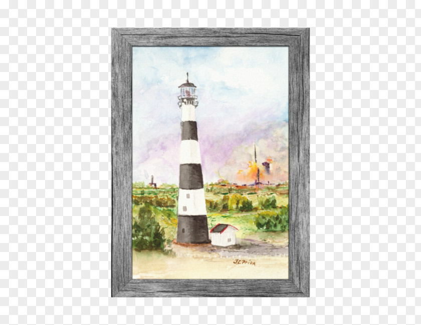 Painting Lighthouse Picture Frames PNG