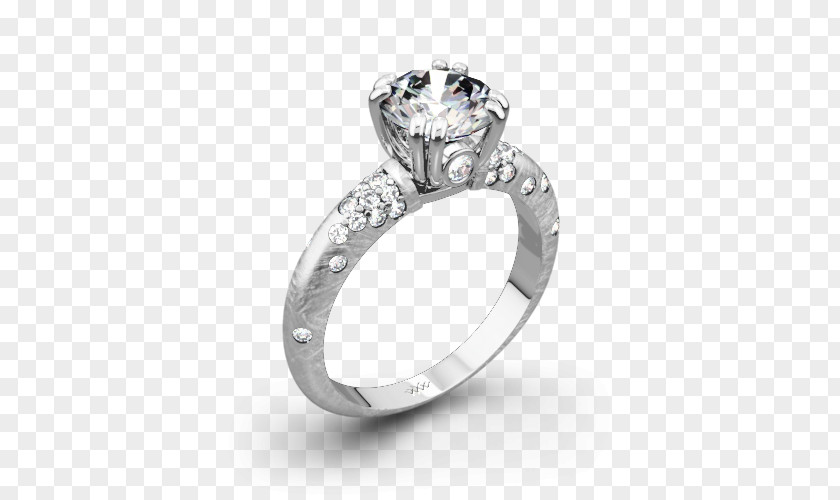 Pave Diamond Ring Settings Engagement Wedding Jewellery PNG
