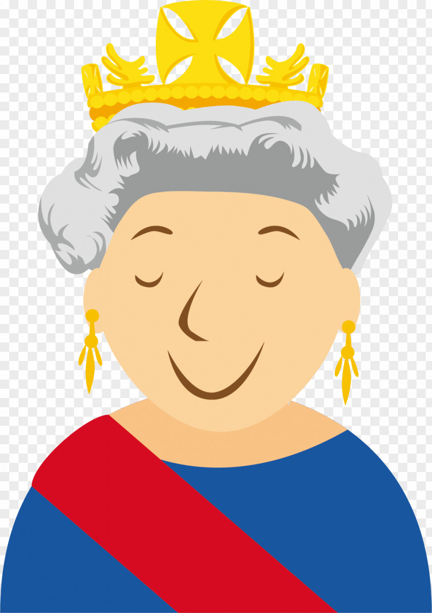 The Queen Of England Smiles London Cartoon Clip Art PNG