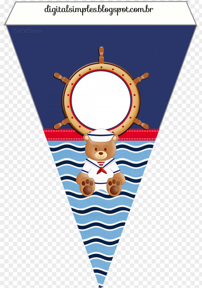 Bunting Sailor Party Web Banner Birthday Baby Shower PNG