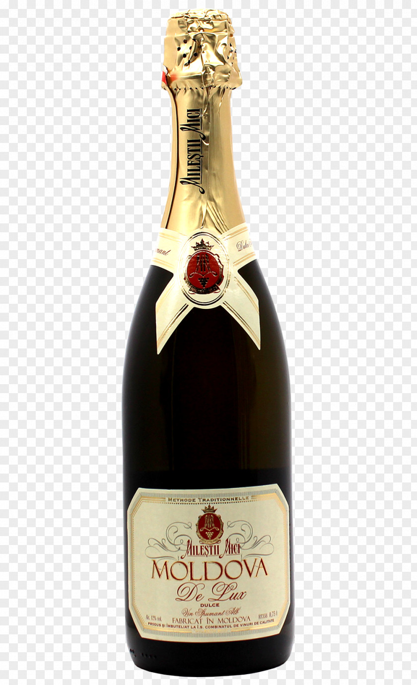 Champagne Muscat Sparkling Wine Mileștii Mici PNG
