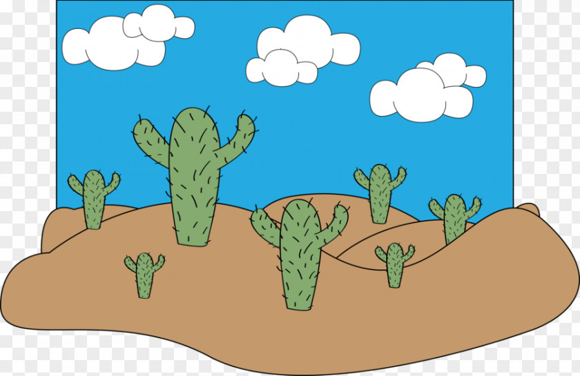 Desert Cartoon Drawing Landscape PNG
