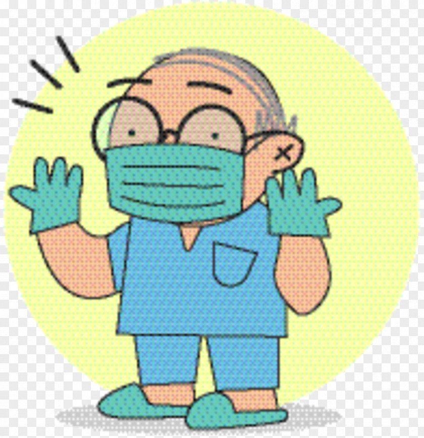 Smile Thumb Cartoon Green Boy Material Line PNG