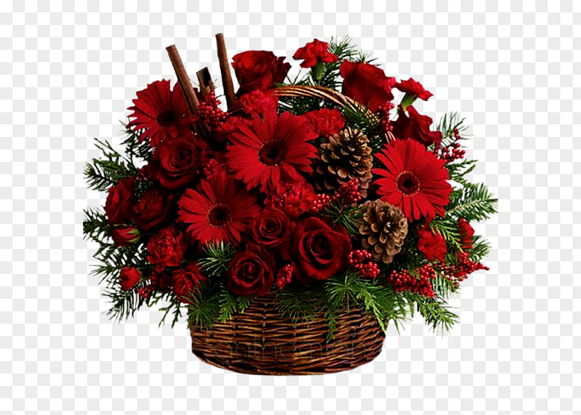 Flower Floral Design Bouquet Christmas Day Cut Flowers PNG