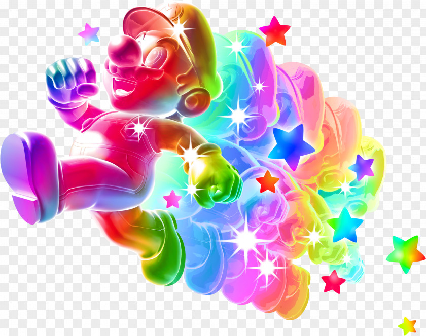 Rainbow Super Mario Galaxy 2 Bros. Kart Wii PNG