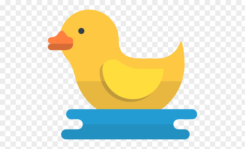 Small Yellow Duck Swimming Donald Icon PNG