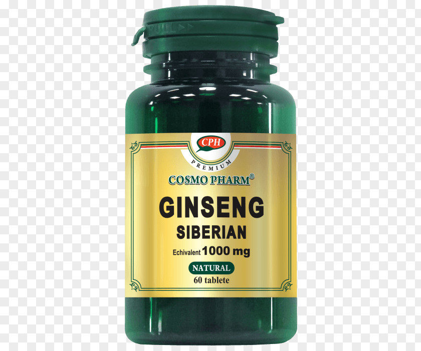 Ginseng Essence Dietary Supplement Siberian Asian Tablet Health PNG