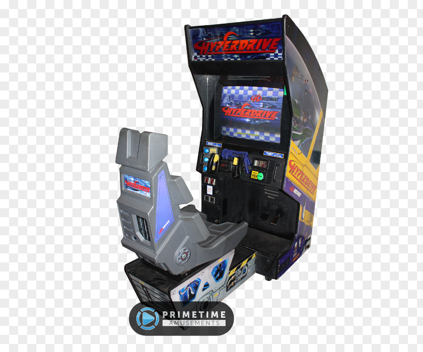 Midway Arcade Origins Hyperdrive Game Racing Video Amusement PNG