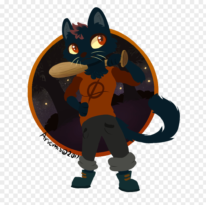 Cat Cartoon Mascot Character PNG