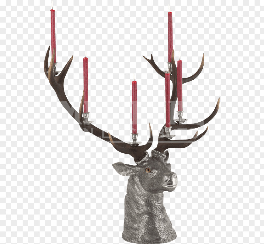 Elk Head Vagabond House Antler Cloth Napkins Candlestick PNG