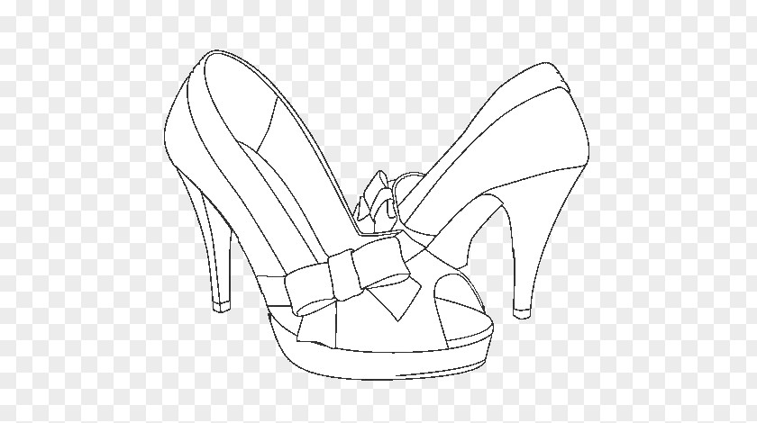 High-heeled Shoe Coloring Book Drawing PNG