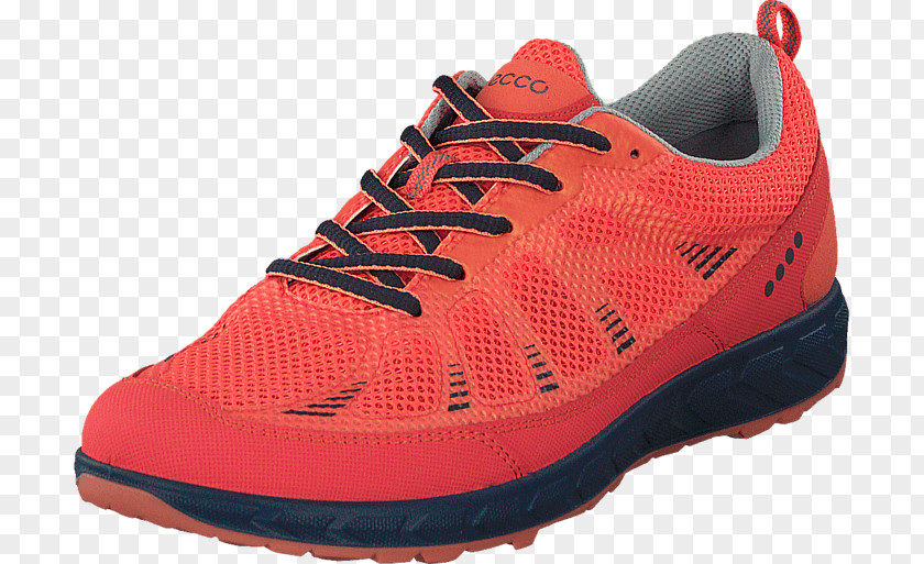 Orange Sneakers Shoe ECCO Red Blue PNG