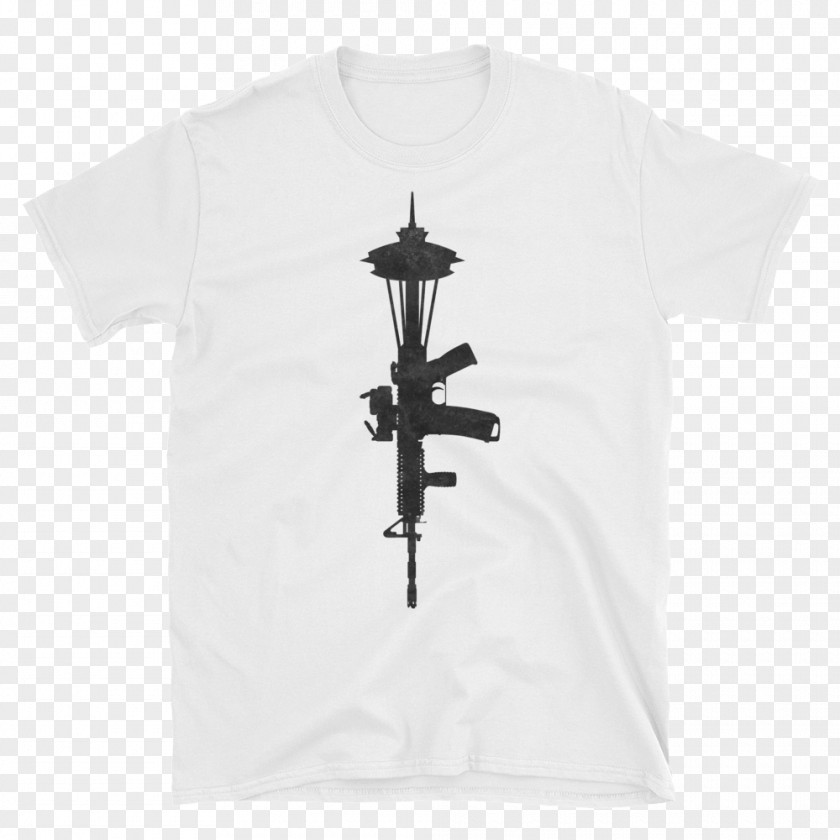 T-shirt White M4 Carbine Magpul Industries Sleeve PNG