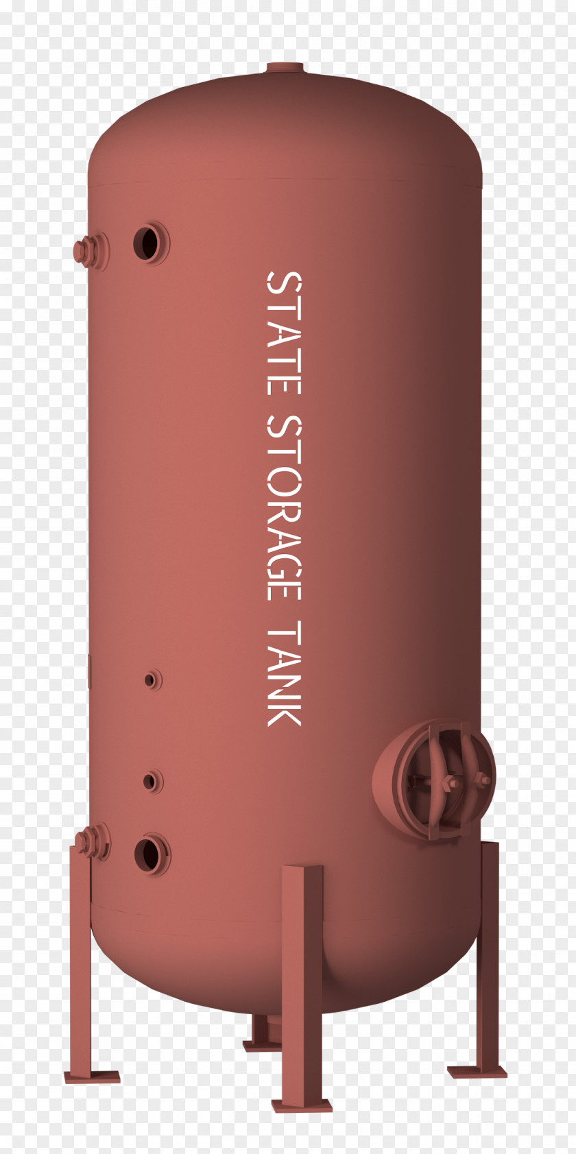 Design Water Tank Cylinder PNG